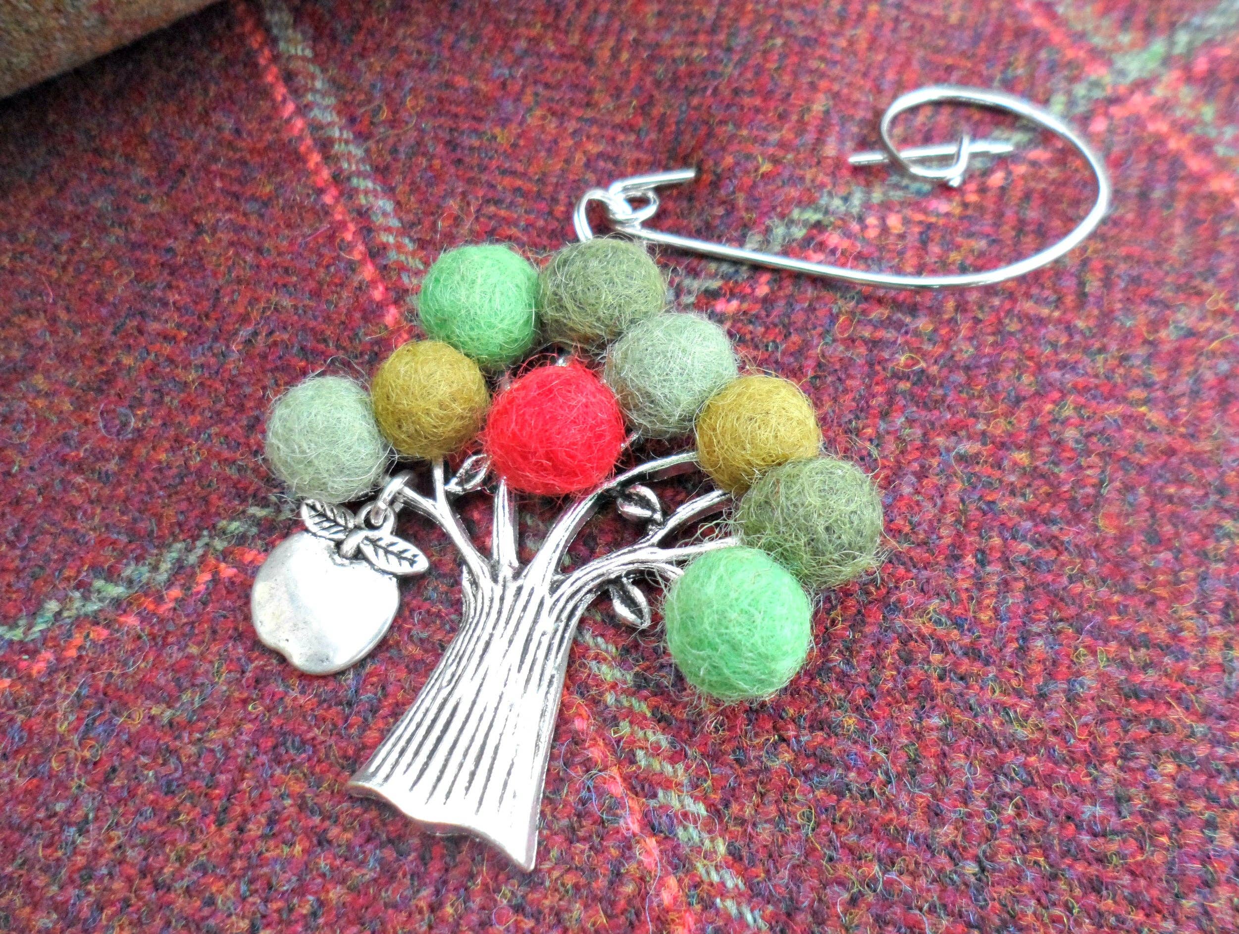Tree Of Life Brooch Apple Tree by Gist Jewellery