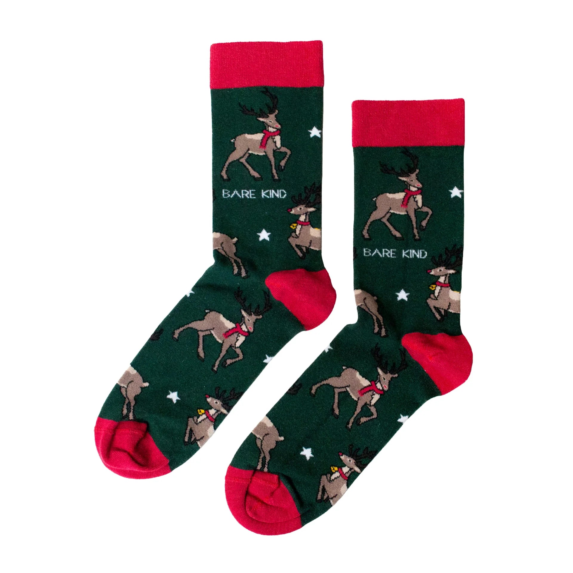 Bare Kind Christmas Save the Reindeer Bamboo Socks