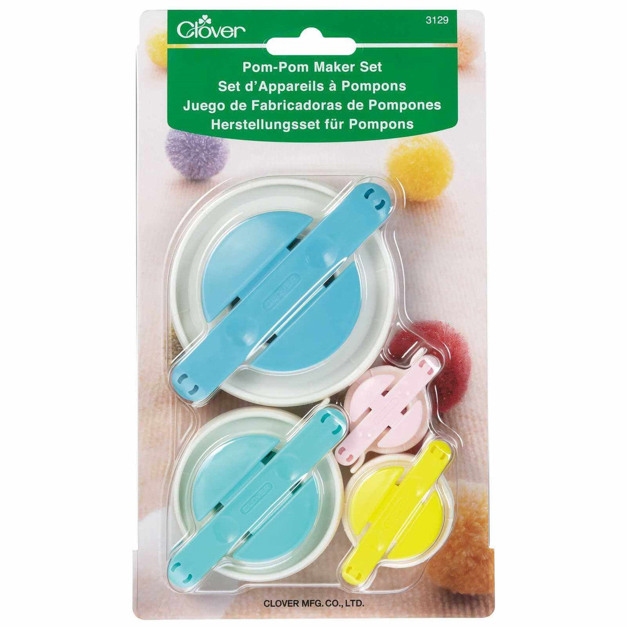 Clover Pom-Pom Maker Set of 4