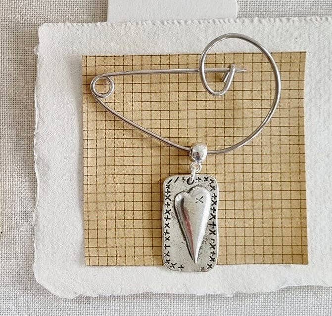 Mended Heart Brooch by Gist Jewellery