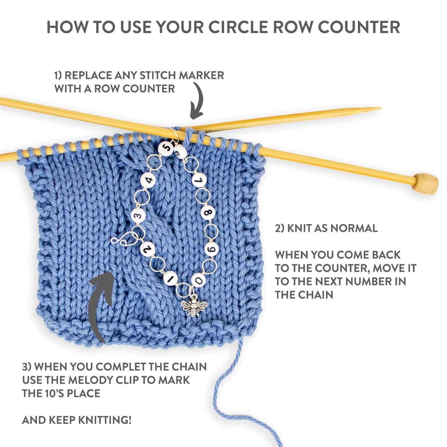 Sheep Circle Chain Row Counter