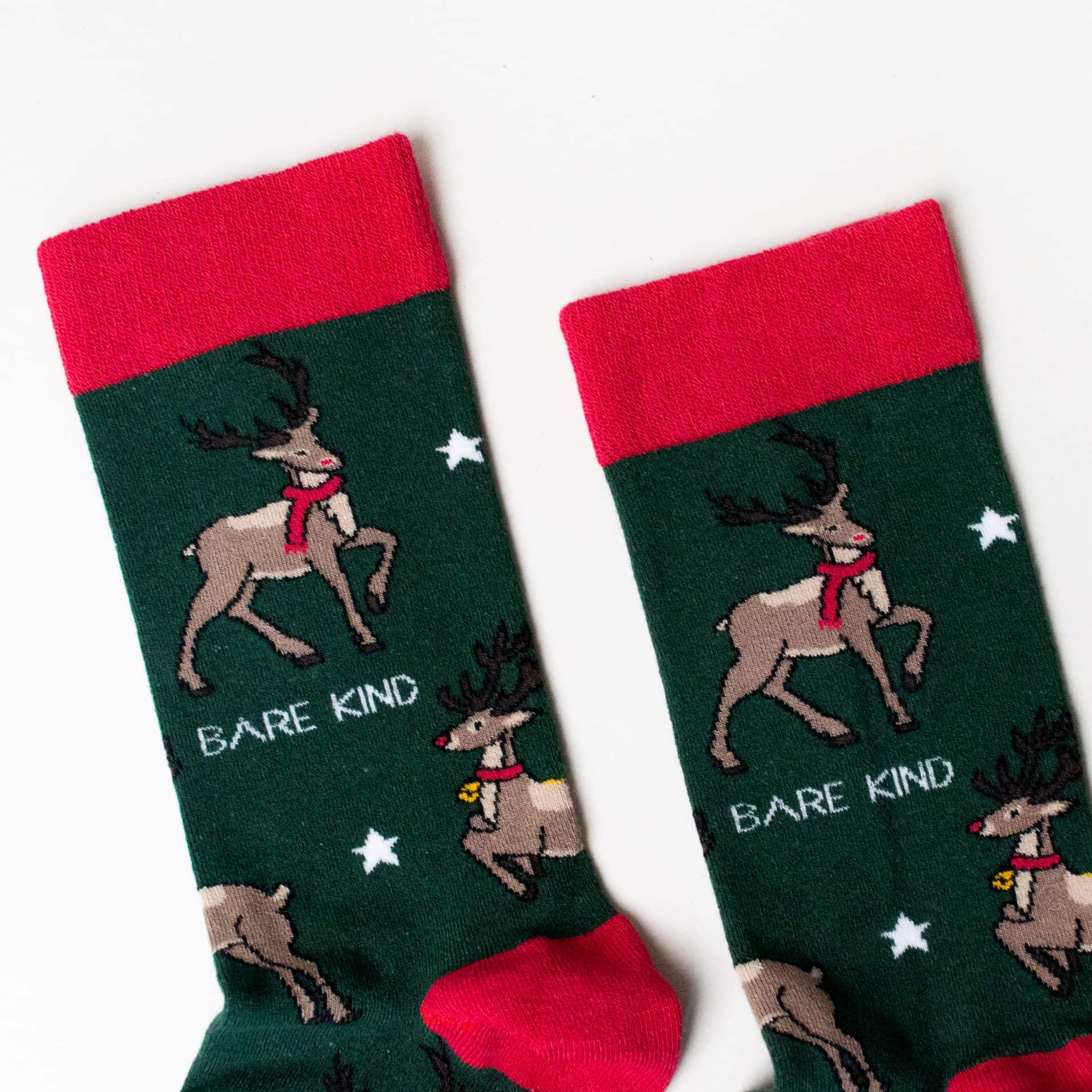 Bare Kind Christmas Save the Reindeer Bamboo Socks