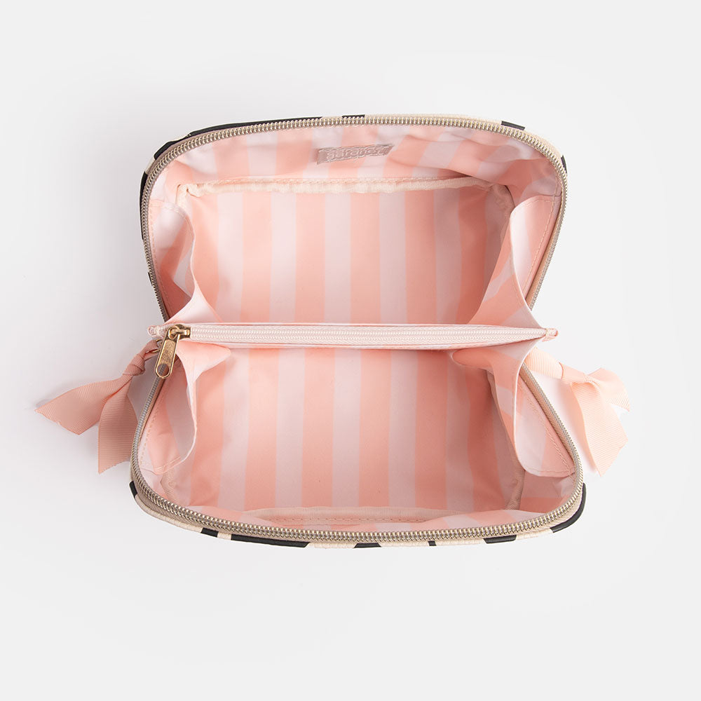 Caroline Gardner Monochrome Flower Flat Lay Bag