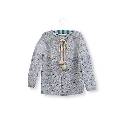 Dove Kids Cardigan designed by Helga Isager