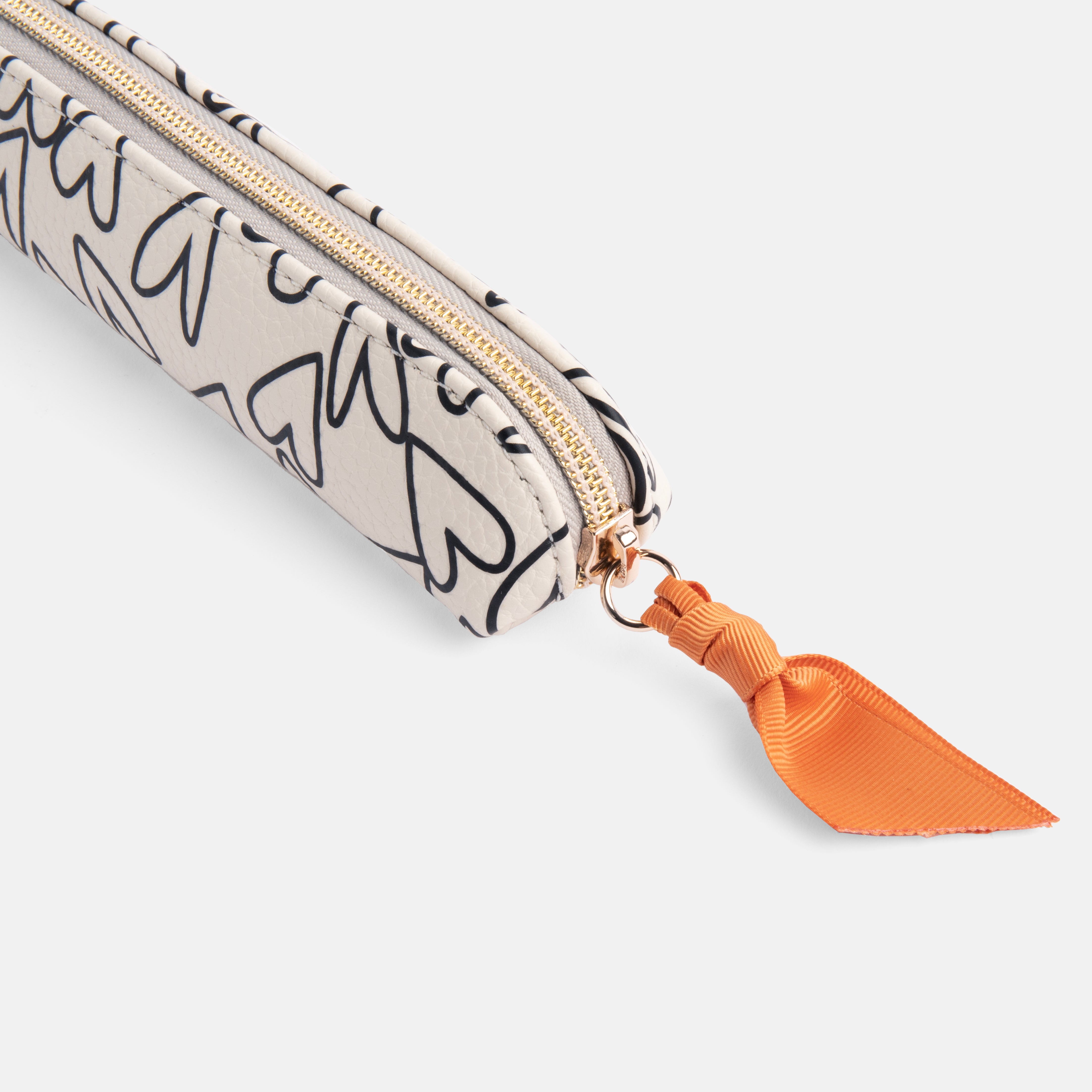 Caroline Gardner Monochrome Outline Hearts Small Case