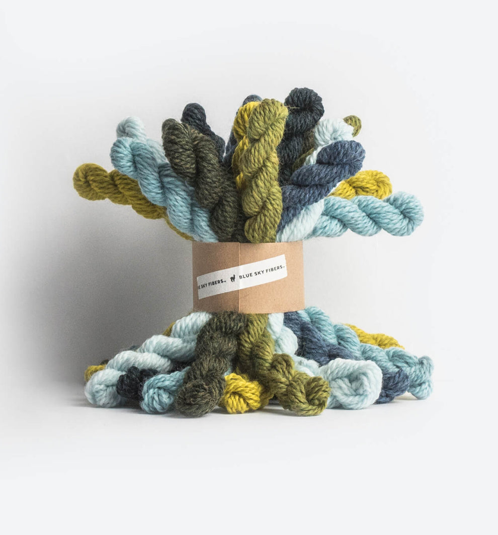 Blue Sky Fibers Cool Woolstok Worsted Bundle - 21 mini skeins