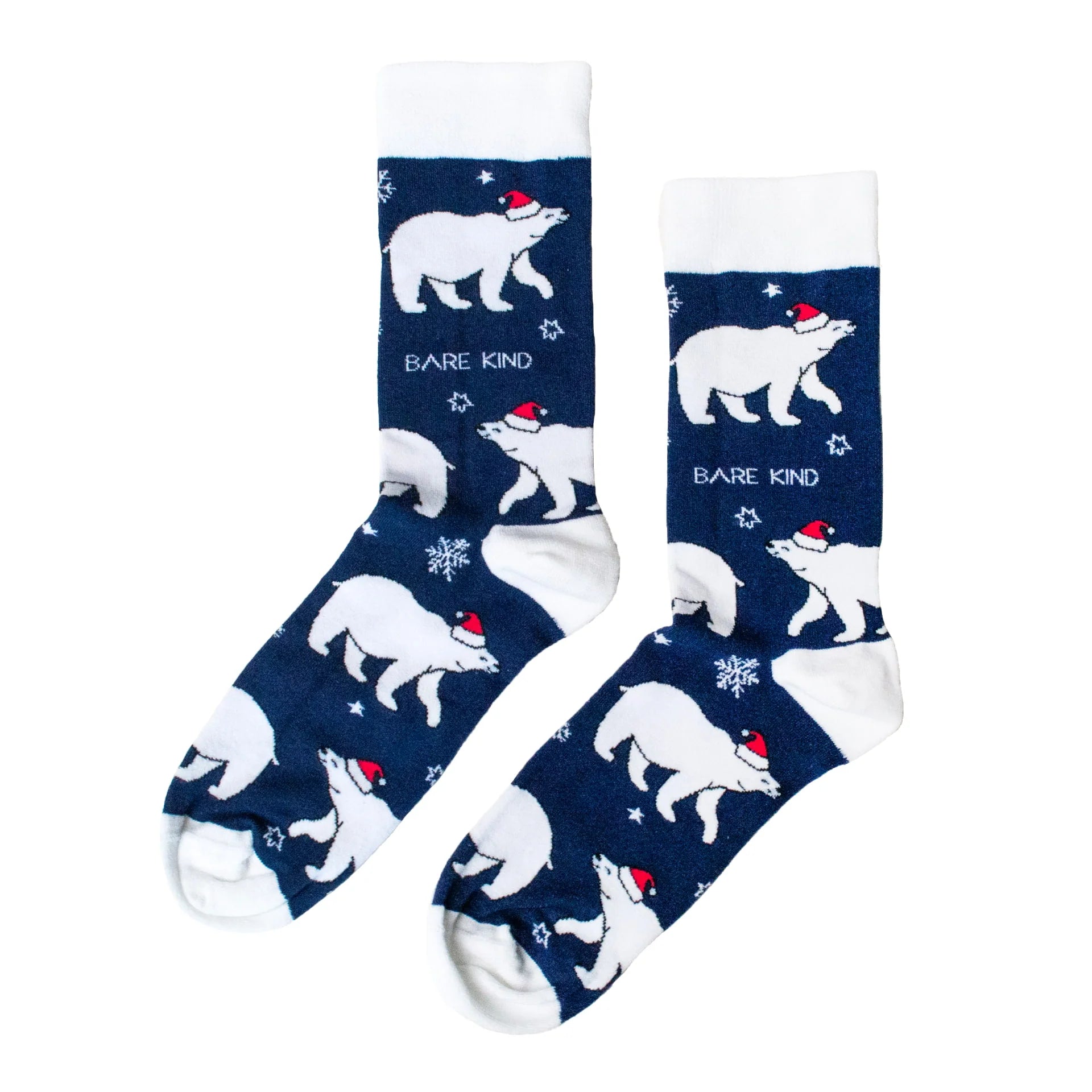 Bare Kind Christmas Save the Polar Bears Bamboo Socks