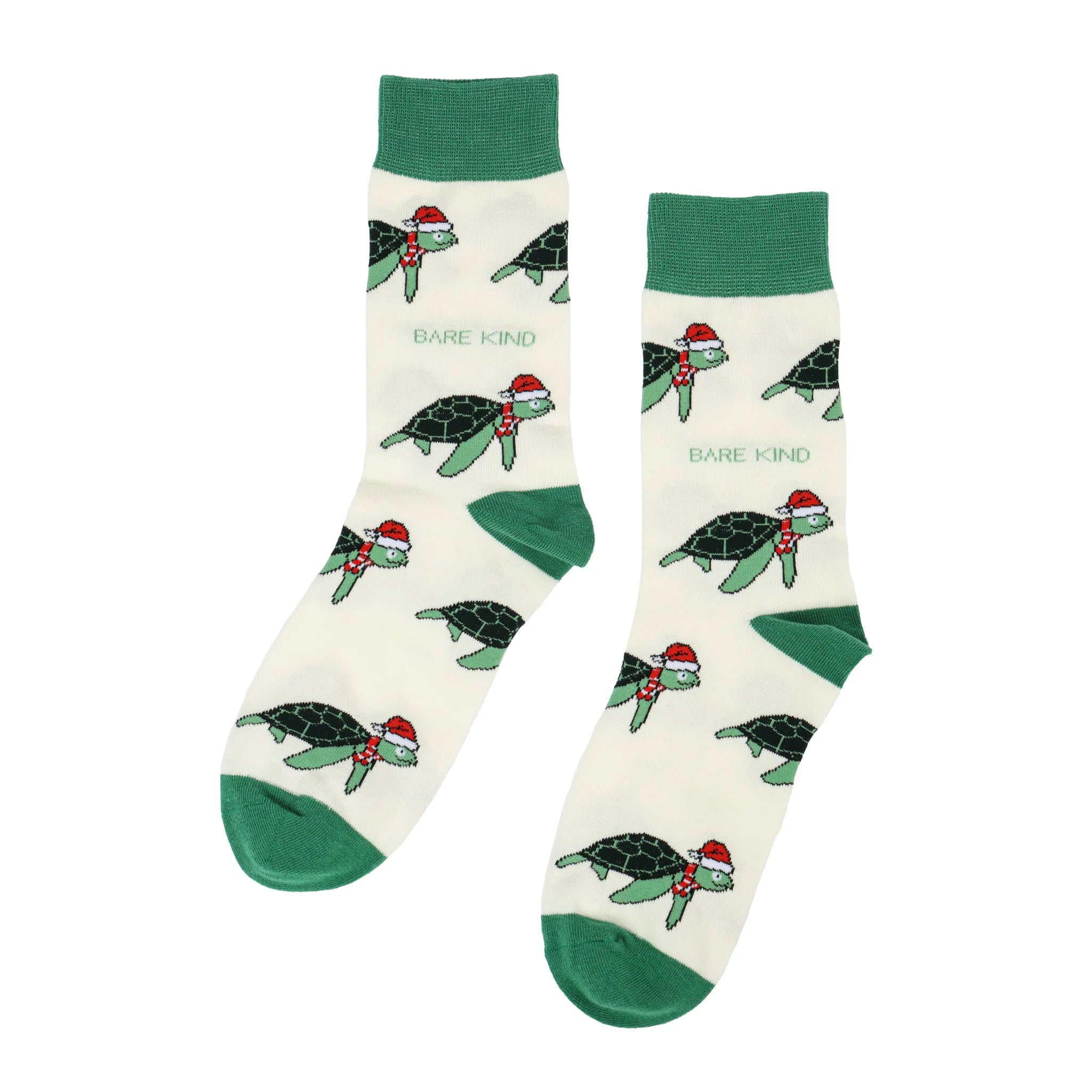 Bare Kind Christmas Save the Turtle Bamboo Socks