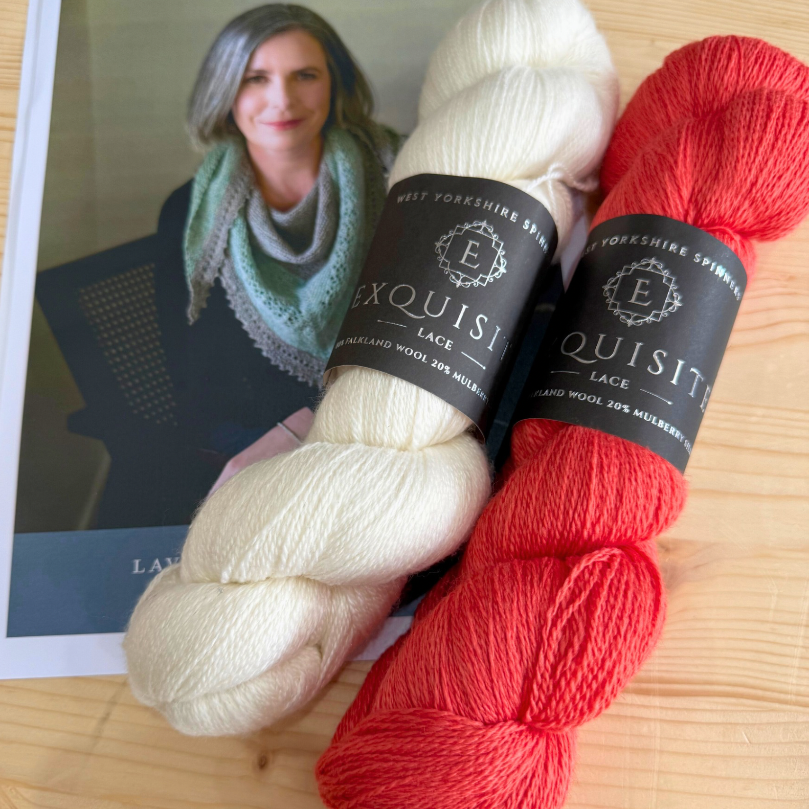 Yarn Pack for Lavender Fields Shawl by Helen Stewart