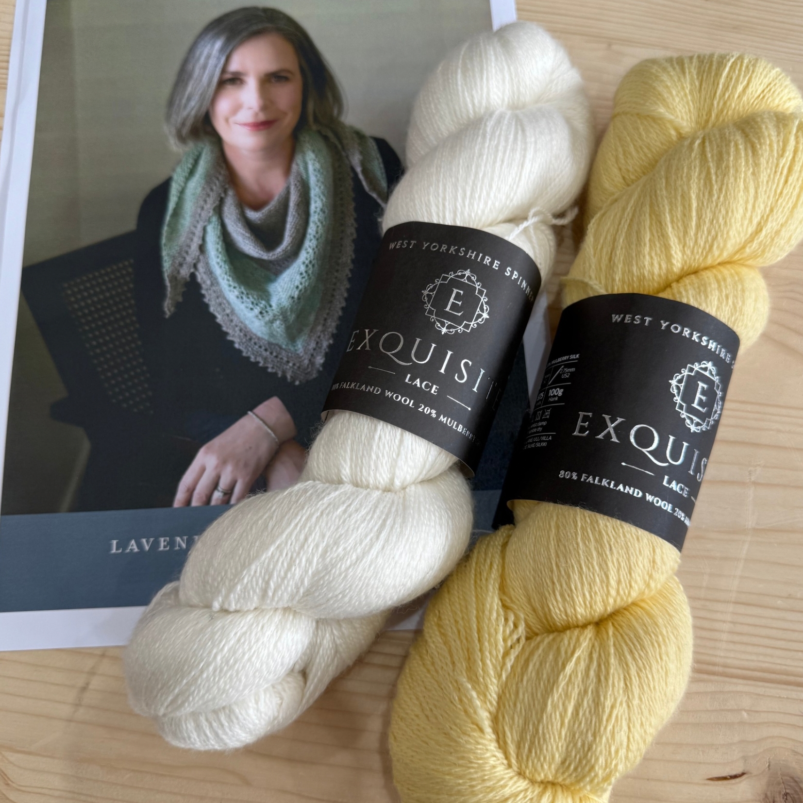 Yarn Pack for Lavender Fields Shawl by Helen Stewart