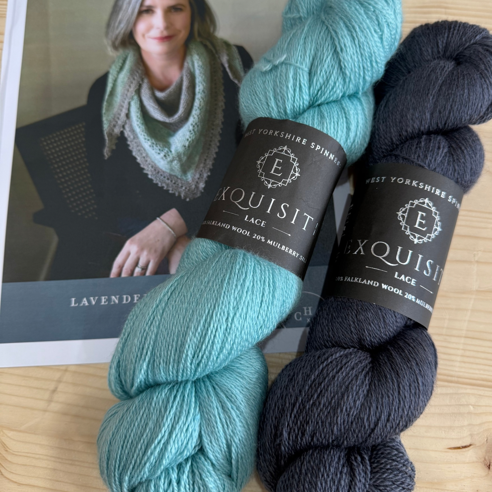 Yarn Pack for Lavender Fields Shawl by Helen Stewart