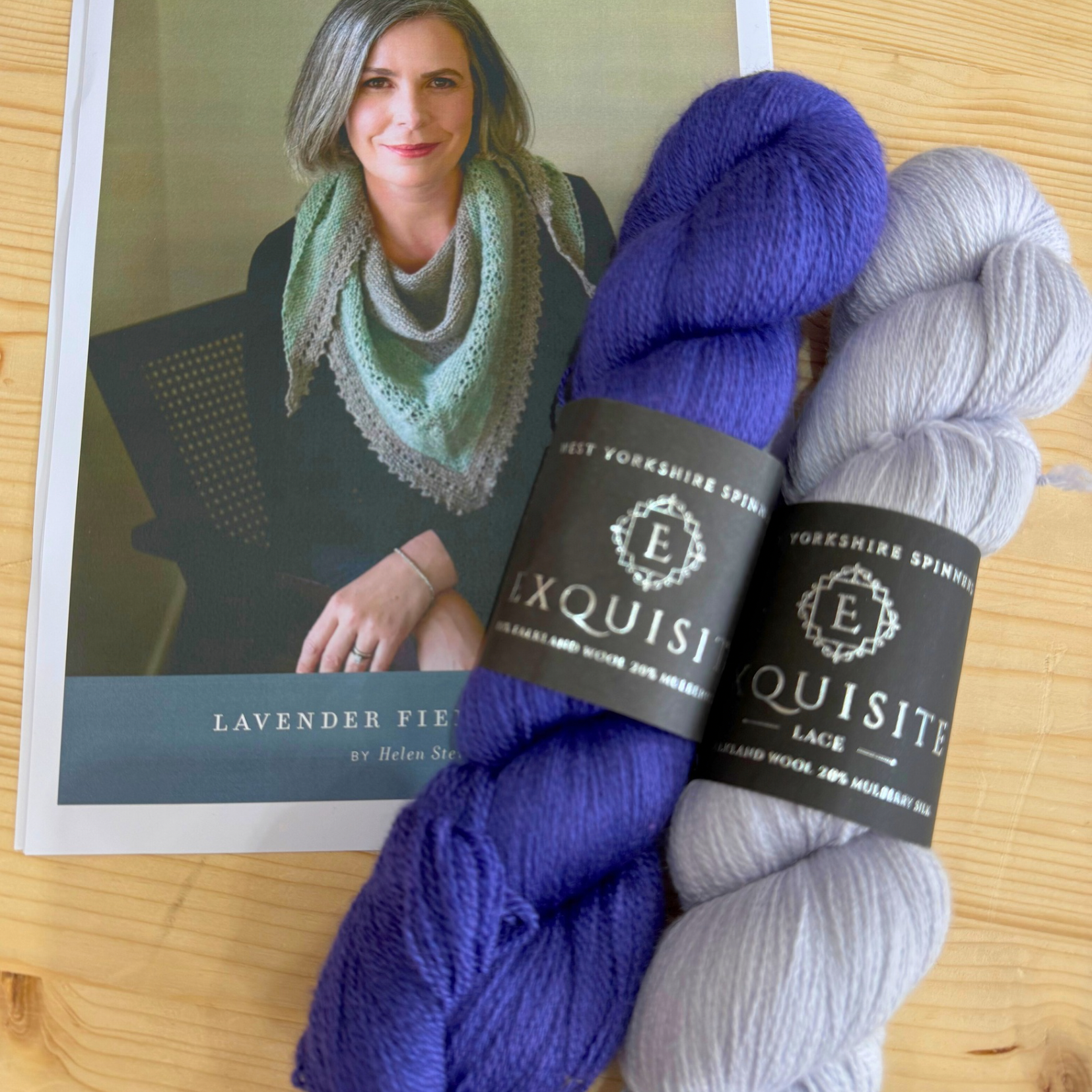 Yarn Pack for Lavender Fields Shawl by Helen Stewart