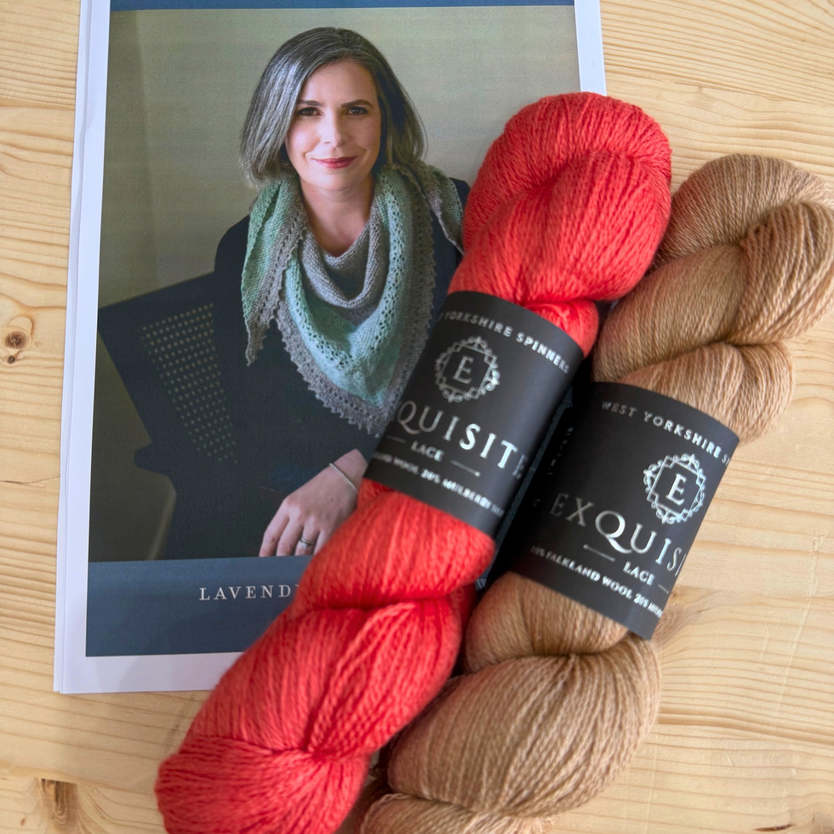 Yarn Pack for Lavender Fields Shawl by Helen Stewart