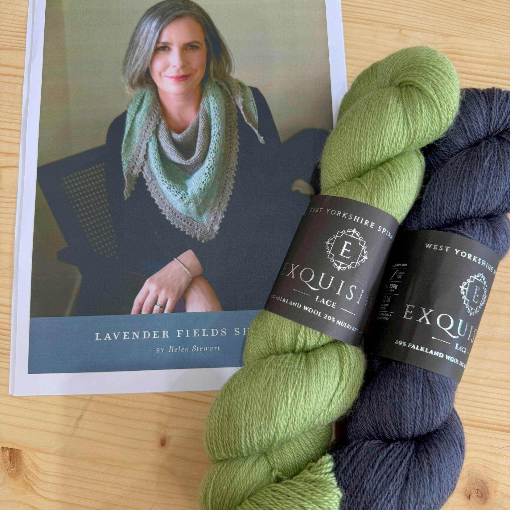 Yarn Pack for Lavender Fields Shawl by Helen Stewart