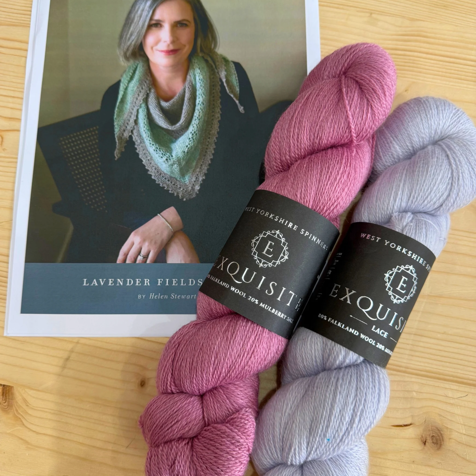 Yarn Pack for Lavender Fields Shawl by Helen Stewart