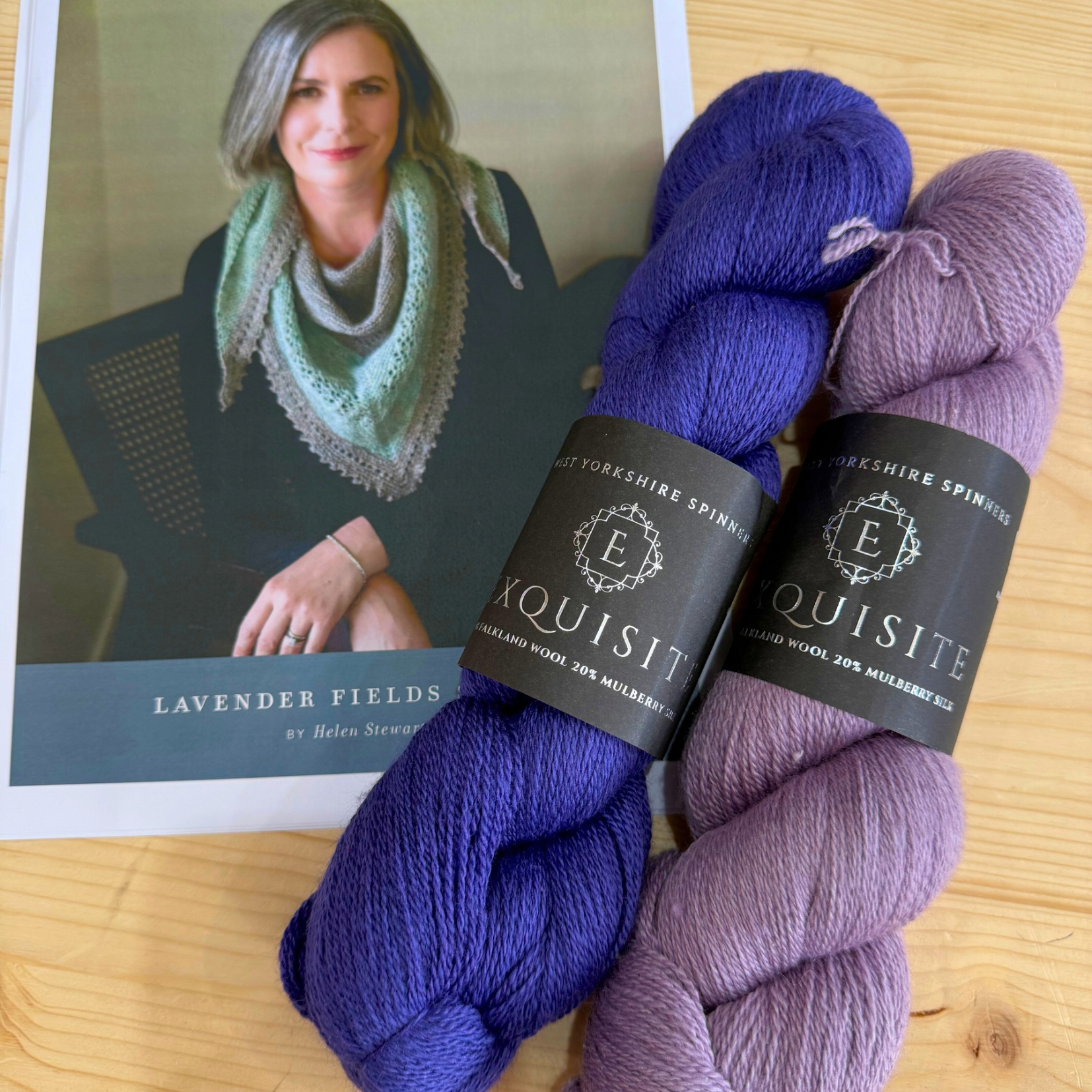 Yarn Pack for Lavender Fields Shawl by Helen Stewart