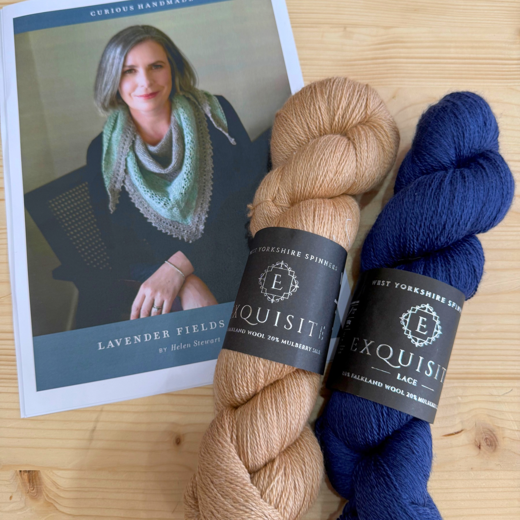 Yarn Pack for Lavender Fields Shawl by Helen Stewart