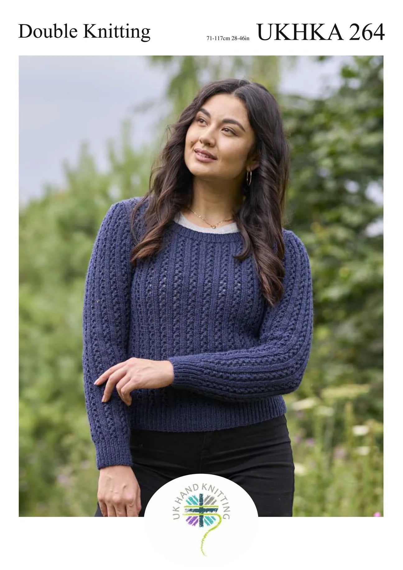 UK Hand Knitting DK Lace Jumper & Tank Pattern UKHKA 264