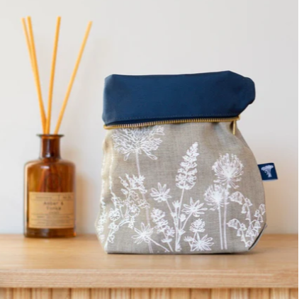 Linen Toiletry/Project Bag by Helen Round