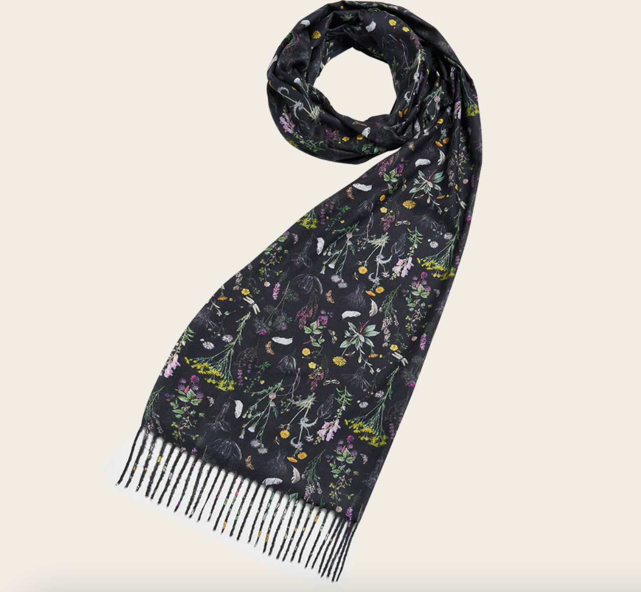 Fable England Black Wilderness Scarf