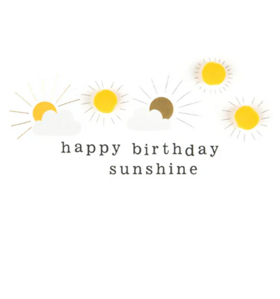 Caroline Gardner Happy Birthday Sunshine