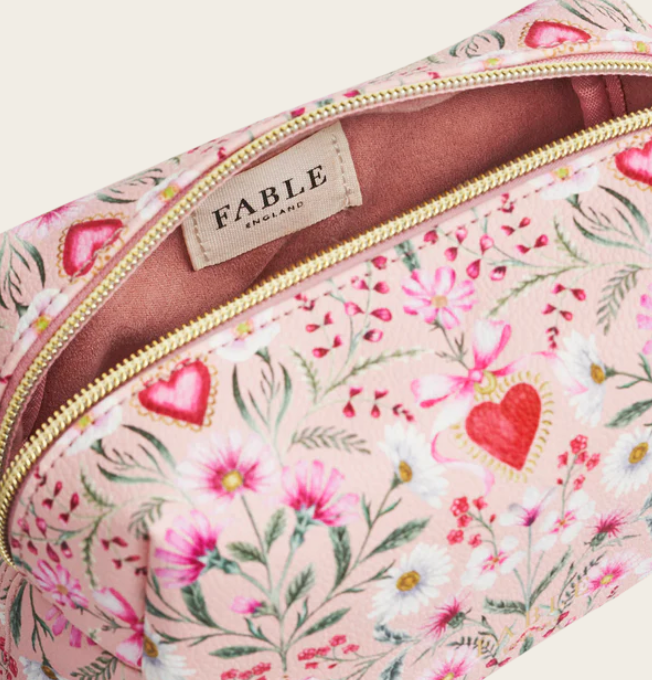 Fable England Floral Heart Pouch