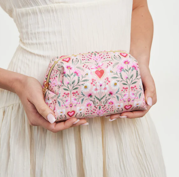 Fable England Floral Heart Pouch