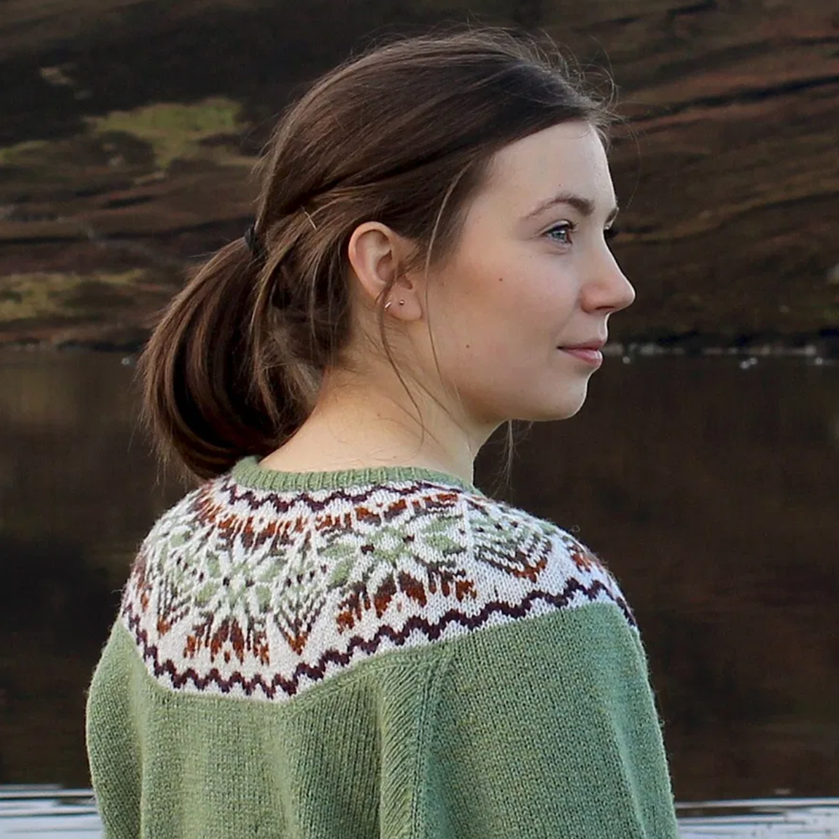Hairst Yoke Cardigan by Sandra Manson