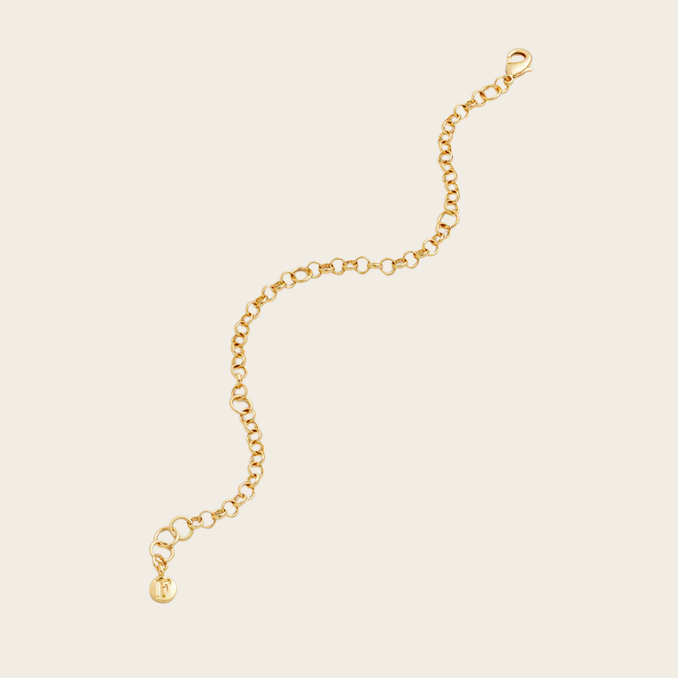 Fable England Gold Charm Chain Bracelet