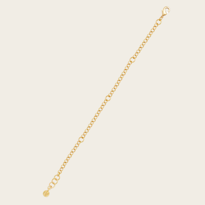 Fable England Gold Charm Chain Bracelet