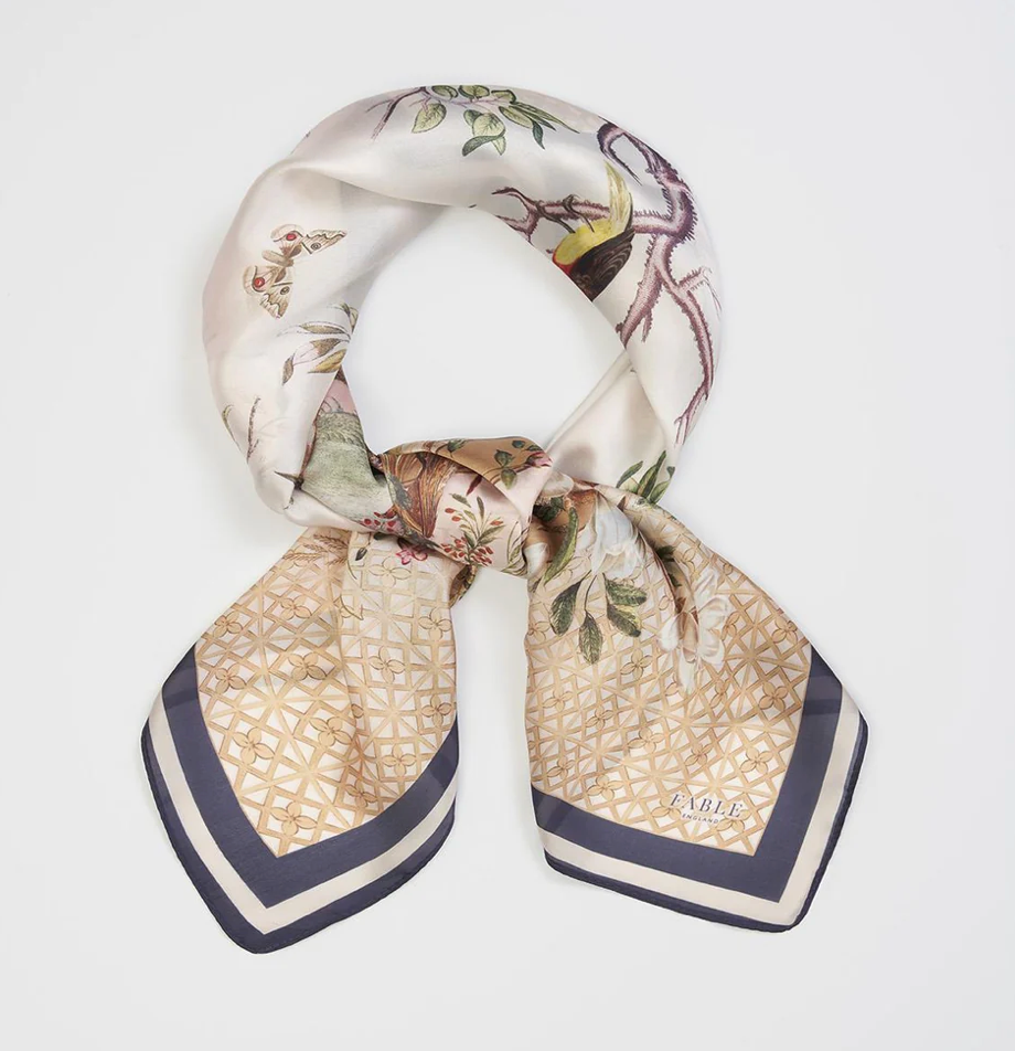 Fable England Wonderland Narrative Square Scarf