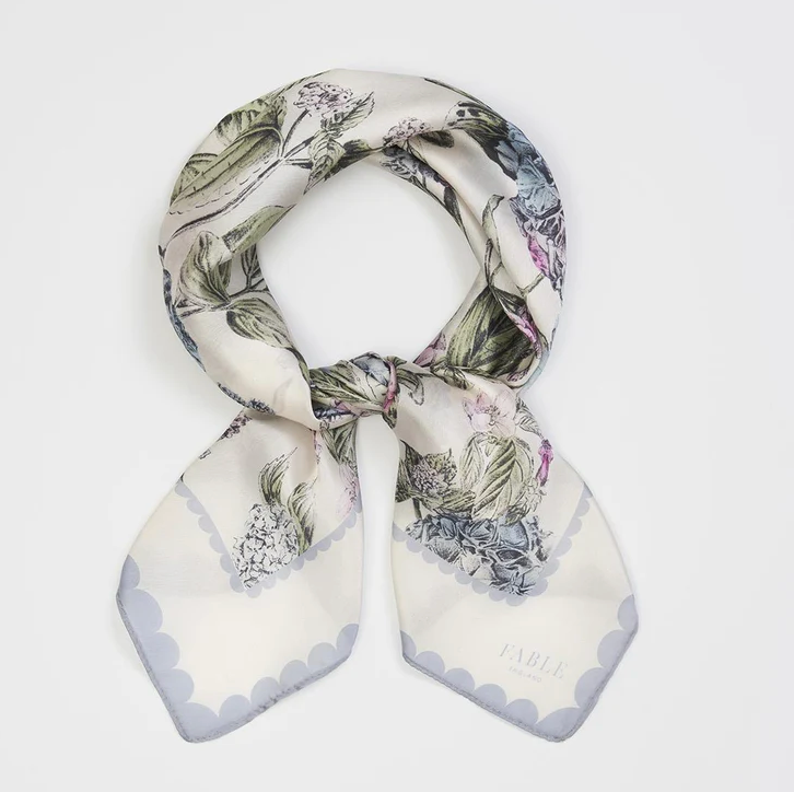 Fable England Hydrangea Square Scarf