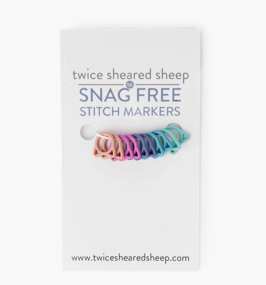Twice Sheared Sheep Snag Free Rainbow Cat Stitch Markers