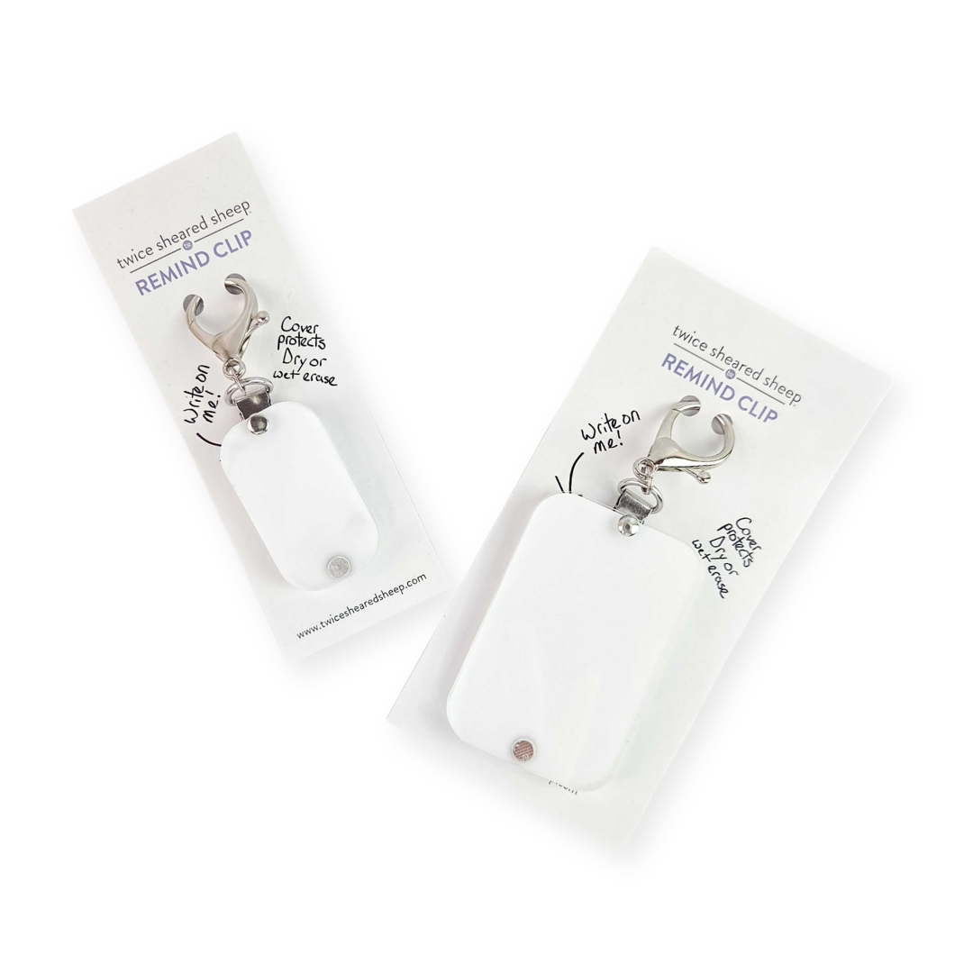 Twice Sheared Sheep Remind Clip Reusable Wet Erase Note Tag