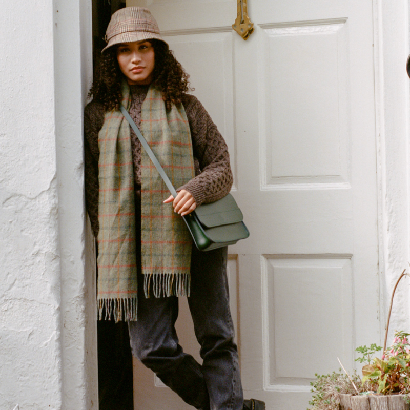 Glencroft Real Leather Crossbody Saddle Bag