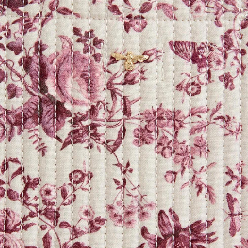 Fable Rambling Rose Tote Bag - Burgundy