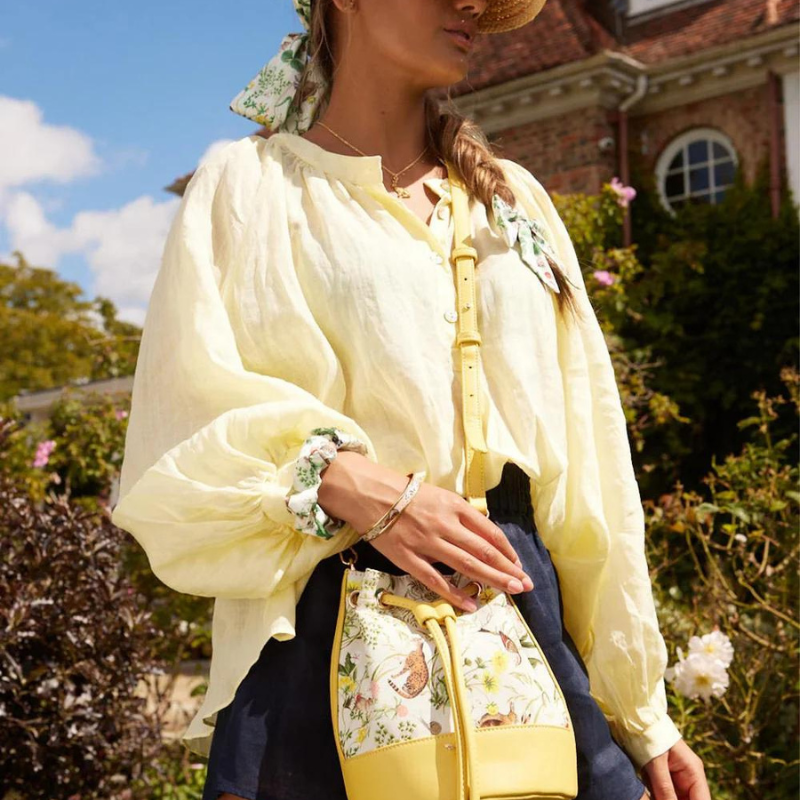 Fable Meadow Creatures Marshmallow Bucket Bag - Yellow