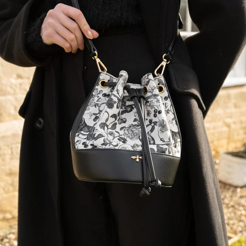 Fable Tree of Life Bucket Bag - Black