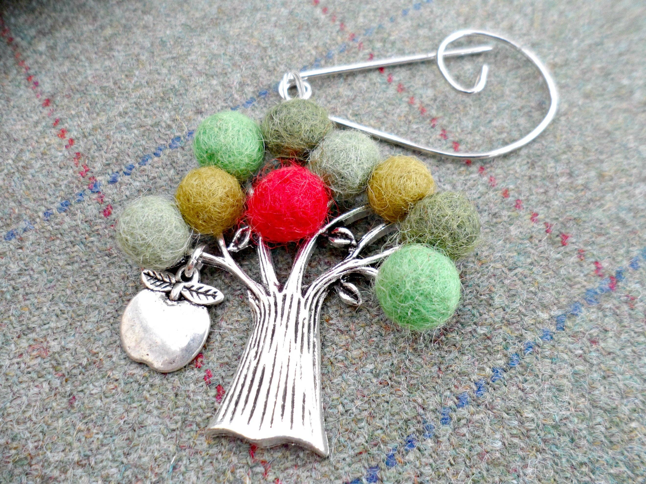 Tree Of Life Brooch Apple Tree by Gist Jewellery