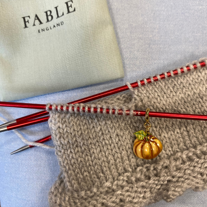 Fable Enamel Magical Pumpkin Charm/Stitch Marker