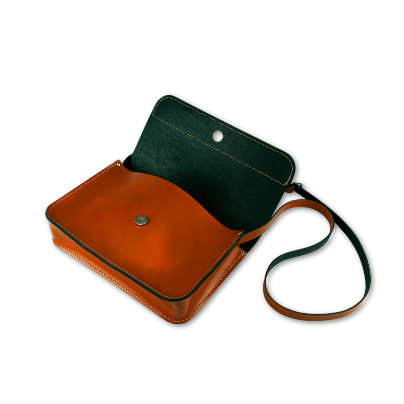 Glencroft Real Leather Crossbody Saddle Bag