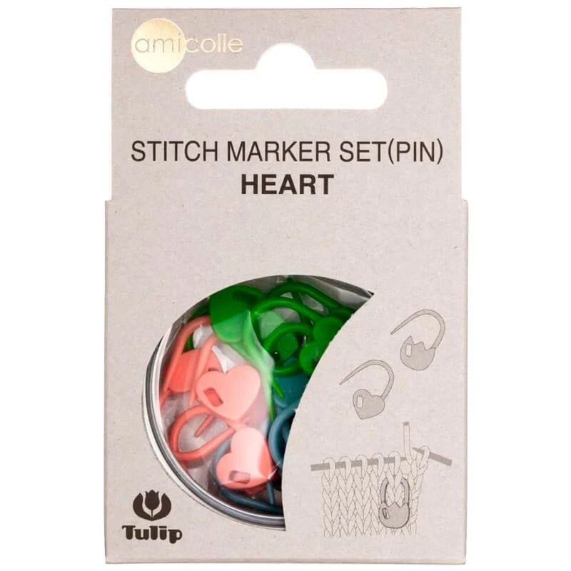 Tulip x Amicolle Heart Stitch Marker Pins
