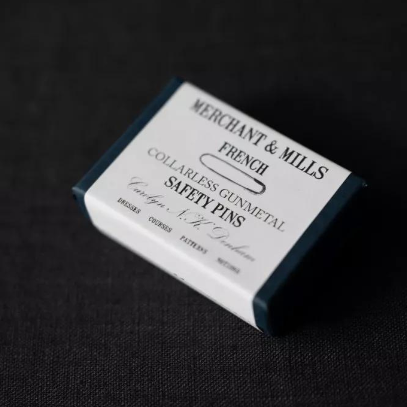 Merchant & Mills Gun Metal French Safety Pins