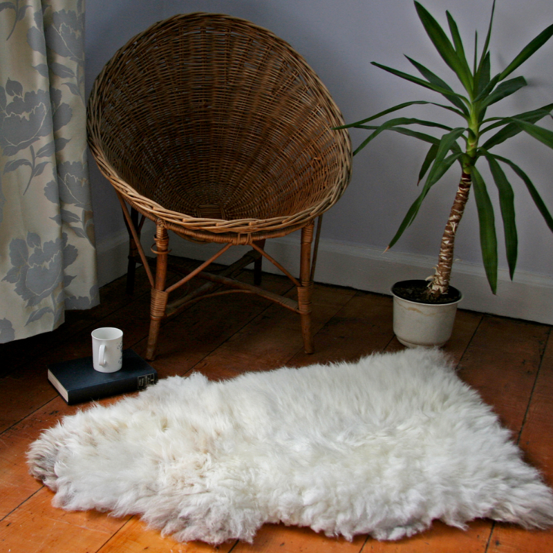 Natural Cream British Sheepskin Rug