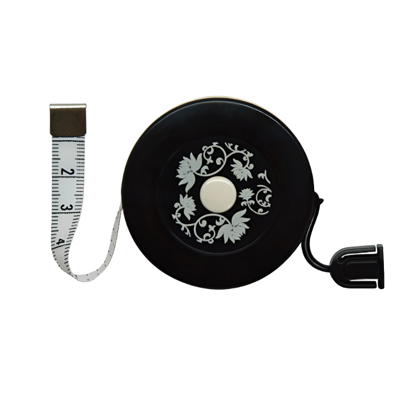 Seeknit Tape Measure - Black Floral