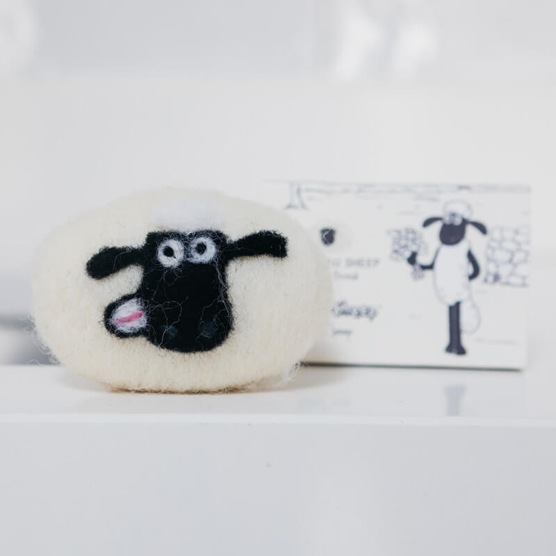 Little Beau Sheep x Shaun the Sheep Felted Soap