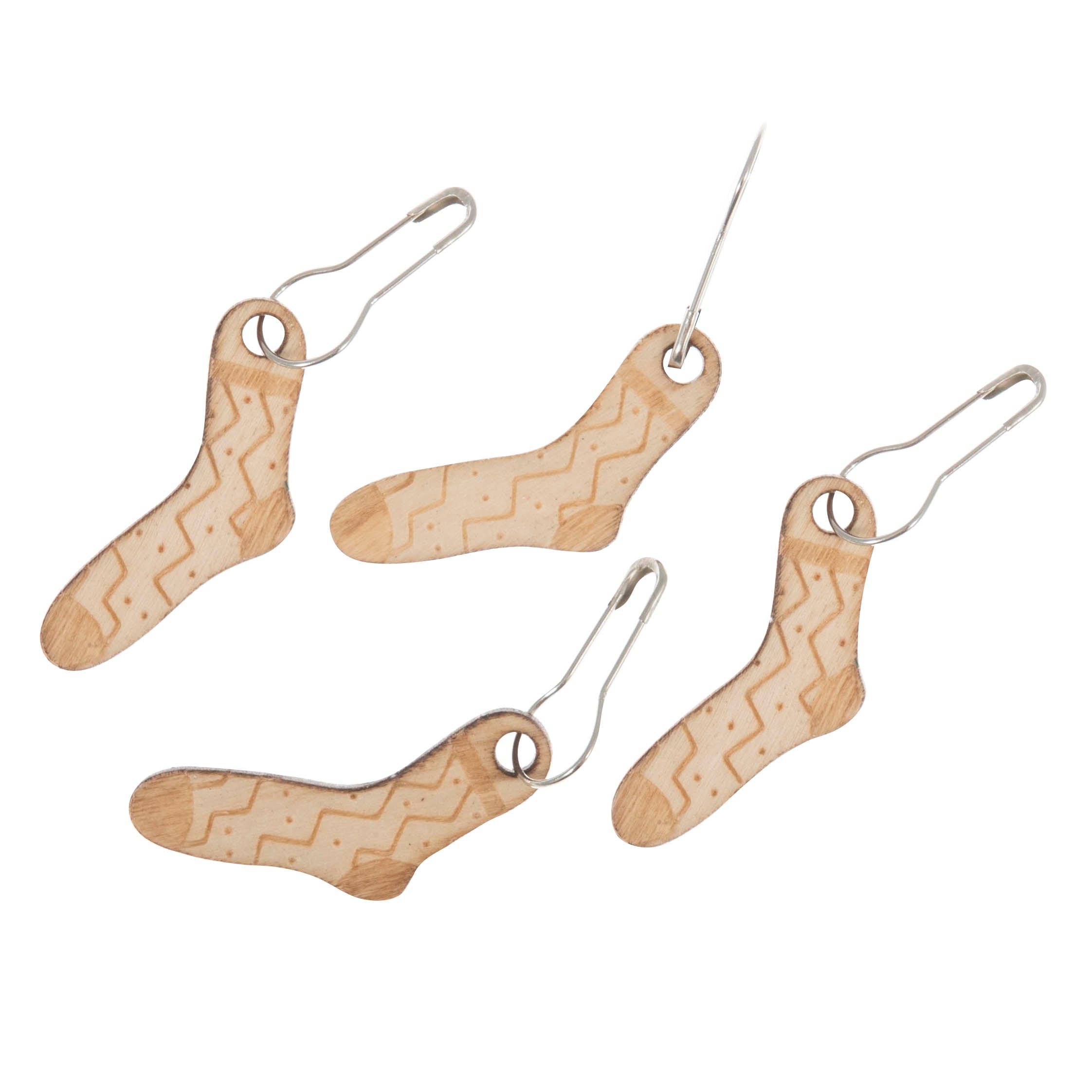Milward Wooden Stitch Markers - Woolly Sock