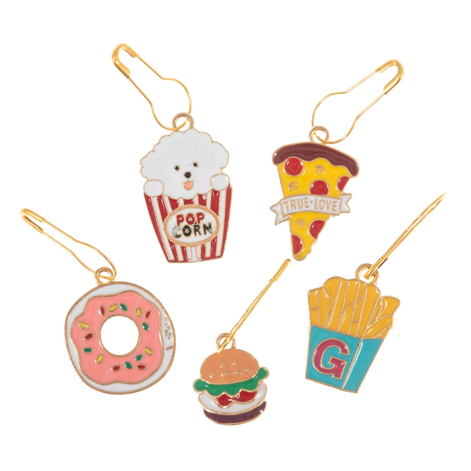 Milward Metal Stitch Markers - Snacks