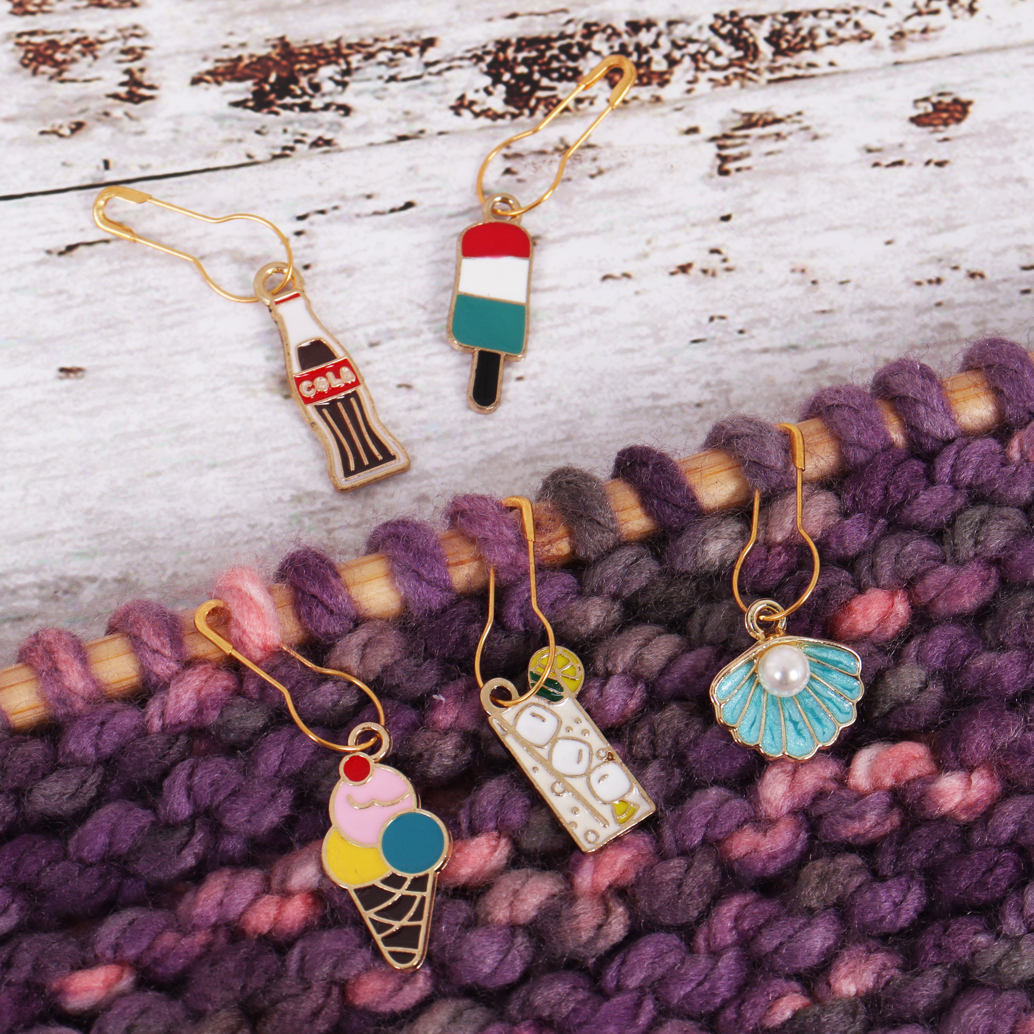 Milward Metal Stitch Markers - Summer