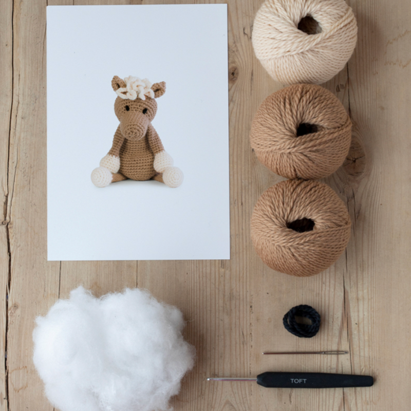 Toft Chardonnay the Palomino Pony Crochet Kit